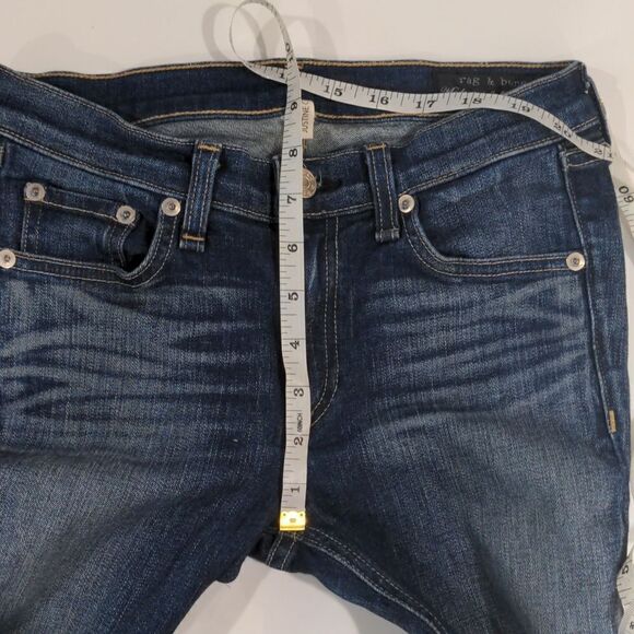 rag & bone Justine Crop Jeans in PrestonLamb Leather Lace Up size 27 - Picture 9 of 11